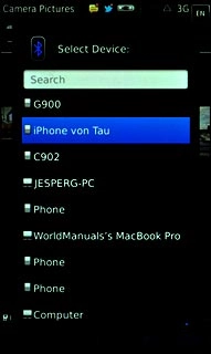 Press the required device.