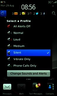 To turn off silent mode:Press another profile than Silent.