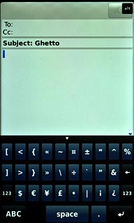 Press the required symbols.