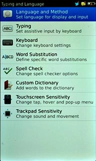 Press Language and Method.