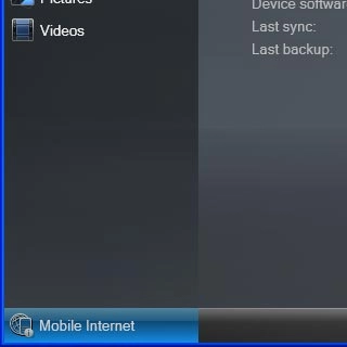 Select Mobile Internet.