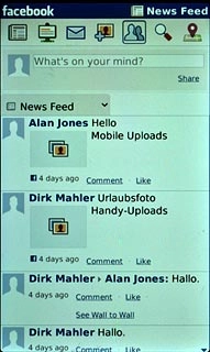 Press the friends icon.