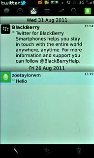 Press the required message.