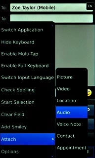 Press Audio.Go to the required folder.