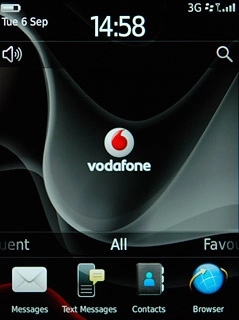 The 3G icon shows that 3G is available. If 3G isn't available, a different network mode is automatically selected.Further information: Select network mode