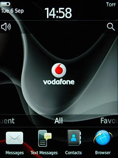 The flight mode icon shows that flight mode is turned on.Further information:Turn flight mode on or off