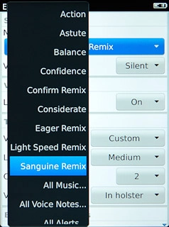 Press the required message tone.