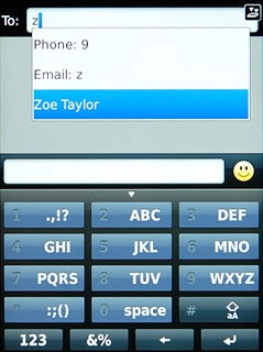 Key in the first letters of the required contact.Matching contacts are displayed.Press the required contact.