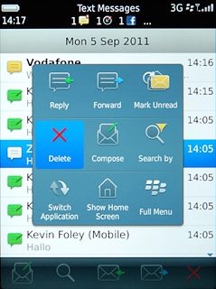 Press Delete Message.