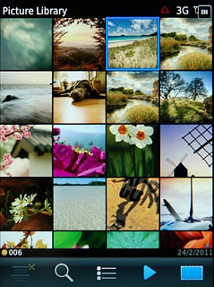 Press the required picture or the required video clip.