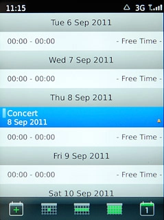 Press the required appointment to view the appointment details.