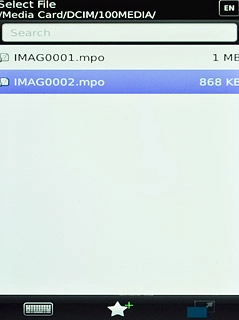 Press the required file.