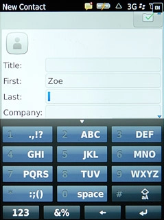 Press the field next to Last and key in the required last name.