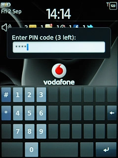 Key in your PIN and press Enter.