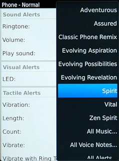 Press the required ring tone.