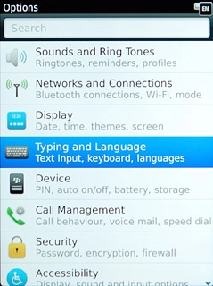 Press Typing and Language.