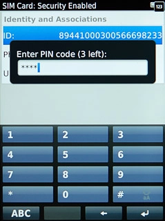 Key in your PIN and press Enter.