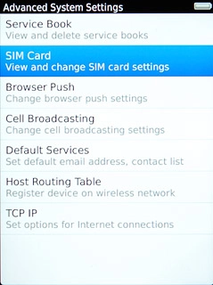 Press SIM Card.