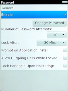 Press Change Password.
