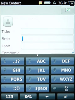 Press the field next to First and key in the required first name.