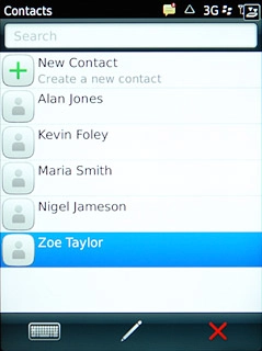 Press the required contact.