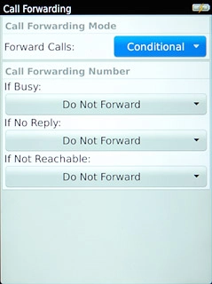 Press If Busy, If No Reply or If Not Reachable.