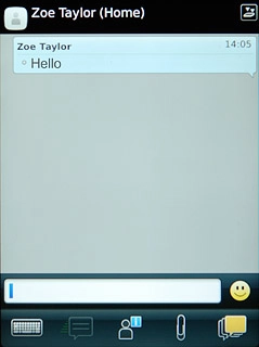 Press the text input field.Write the required text.