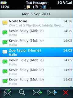 Press the new message icon.