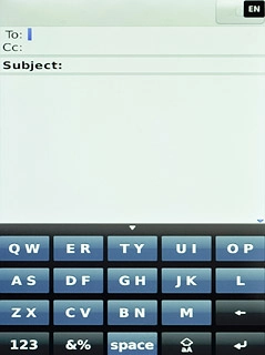 Press the field next to To.Key in the first letters of the required contact.Matching contacts are displayed.