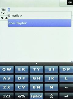 Press the required contact.
