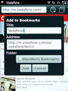 Press Add to save the bookmark.
