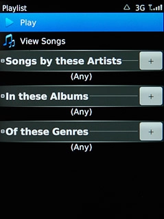 Press + next to Songs by these Artists, In these Albums or Of these Genres.Press the required artist, album or genre.