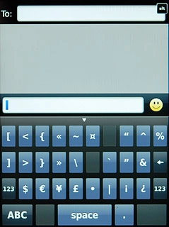 Press the required symbols.