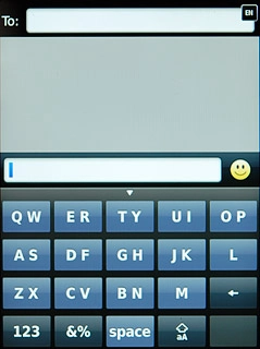 Press once on each letter key to write the required word.A number of words based on the letters you've keyed in are displayed.