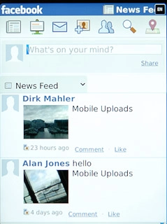 Press the friends icon.