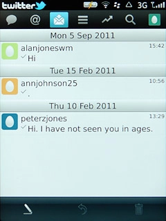 Press the required message.