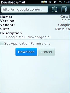 Press Download.Gmail is downloaded and installed.