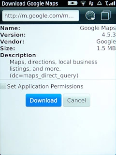 Press Set Application Permissions to turn on the function.