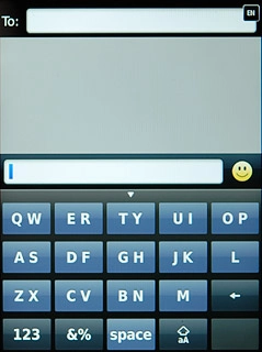 To key in numbers or symbols:Press 123 or &%.