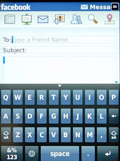 Press the message field and write the required message.