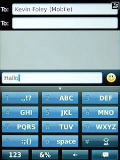 Press the send icon.