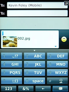 Press the send icon.