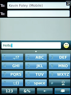 Press the send icon.