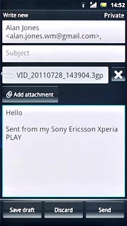 Write subject and text for your email message.Press Send.
