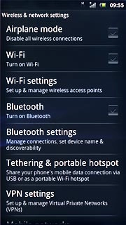 Press Wi-Fi settings.