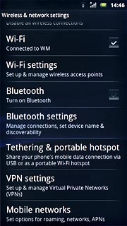 Press Mobile networks.