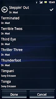 Press the different ring tones to listen to them.