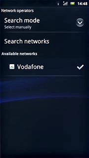 Press the required network.Your display will tell you if you have access to the network you've chosen.