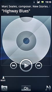 To fast forward or rewind the current audio file:Press and hold arrow right or arrow left.