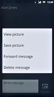 Press Forward message.